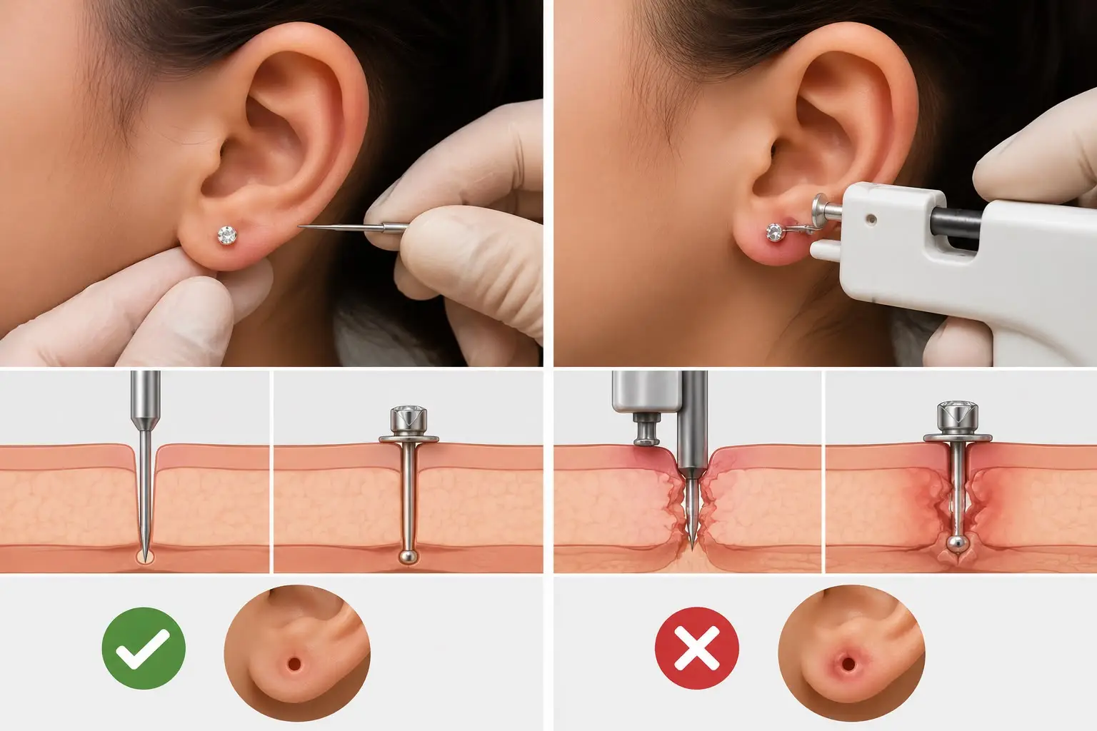 Gun piercing method