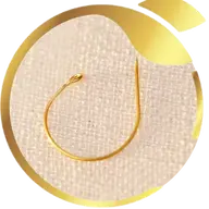 Gold piercing needle used for safe baby ear piercing