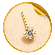 Single Big Swan medicinal earrings for baby ear piercing
